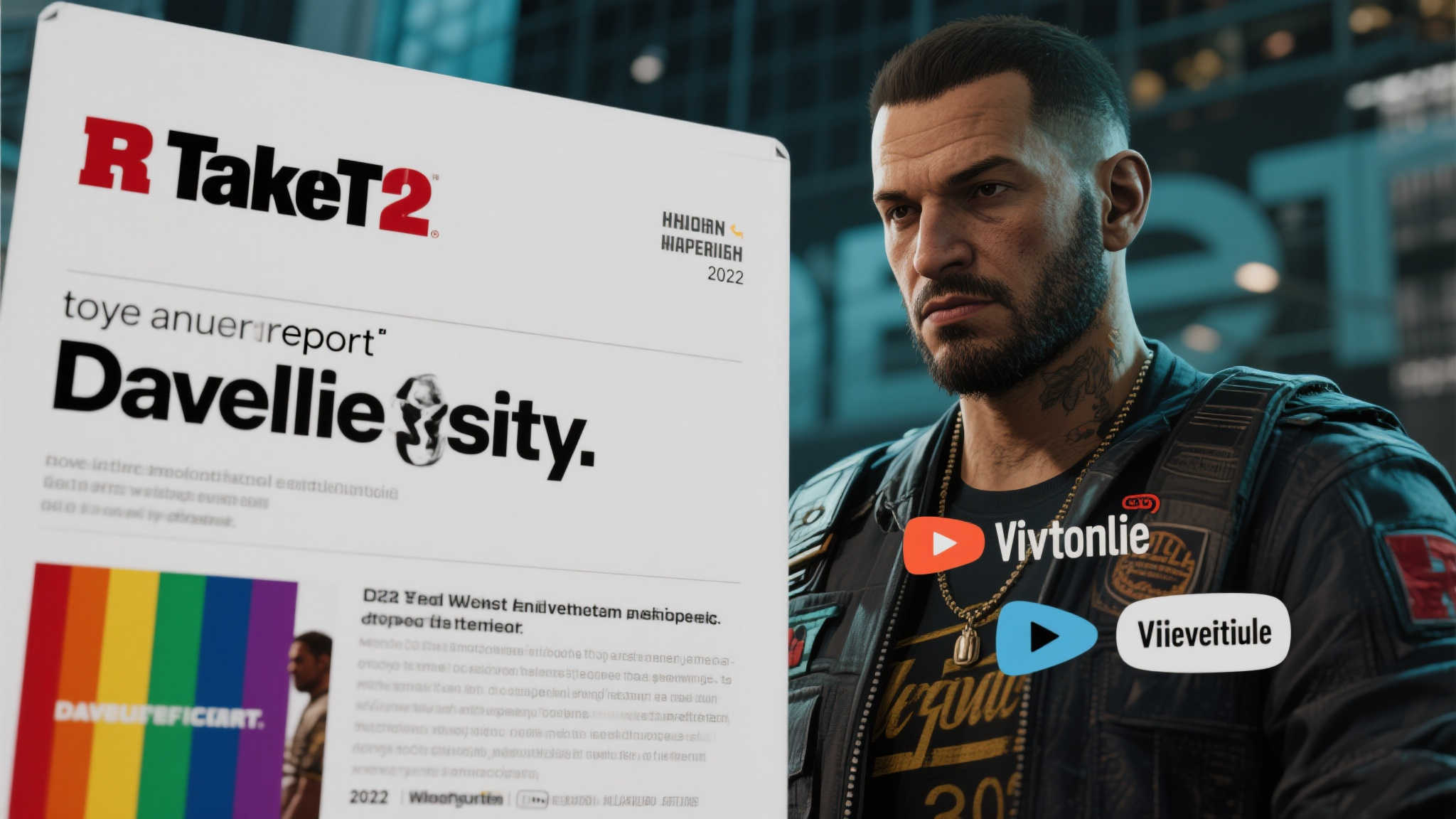 R星母公司转向新策略?年度报告剔除多元化与包容性相关内容 不只是R星母公司,其他科技和娱乐行业巨头